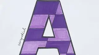 Coloring Letter A with Linh | Alphabet Coloring