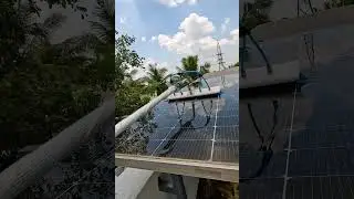 Tanjore site Solar panels cleaning | AMAZE SOLAR #solarcleaning #solarmaintenance #solar