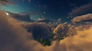 Sky video background || Sky background Running video | flying on night sky clouds