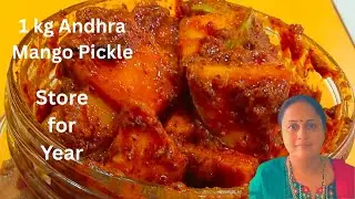  Traditional Mango pickle recipe for 1kg Mango/ perfect Pickle masala