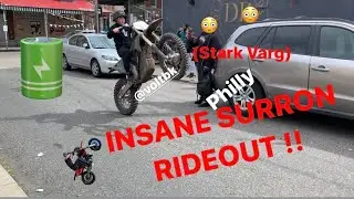 INSANE Philly Surron Spring Ride Out!!! (Stark Varg Appearance)