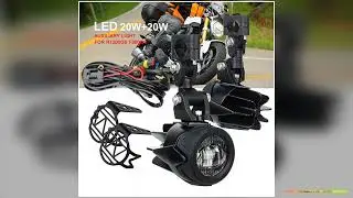 Motorcycle LED Fog Lights Auxiliary Lights Brighter Lamp Assembly 40W for BMW R1200GS R1250GS ADV
