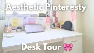 🌸✨ Aesthetic Pinterest Desk Tour + 🛍️ MrDIY Stationery Haul ✨🖊️