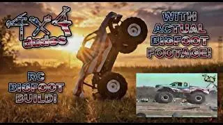 Video of the real American flag wrapped Bigfoot and the RC version from the Four wheel jamboree!