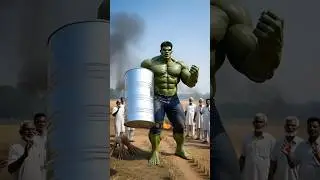 Hulk extinguished the fire in the fields #hulk #trending #ai