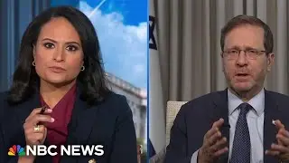Forced displacement of Palestinians is &lsquo;absolutely not&rsquo; position of Israeli government, says Herzog