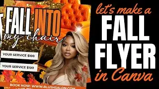 Let’s Create A Fall Flyer In Canva🎉