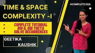 Time and Space Complexity COMPLETE Tutorial - What is Big O?