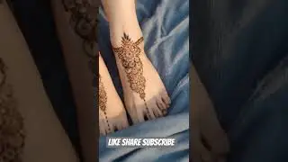 #stylishmehendi designs #mehndi #differentunique feet designs #looking new#henna #simplefeetmehendi