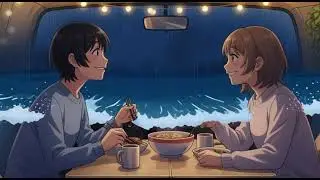 Warm Winter Train Journey | Two Friends Together | Ghibli Inspired Aesthetic Animation
