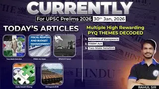 PYQ Theme Decoder Series| 30th Jan Current Affairs | Prelims 2026 | Hindu + IE #dailycurrentaffairs