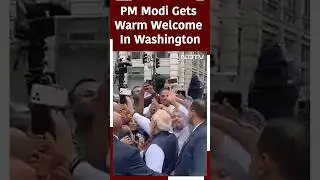 PM Modi Washington | In Indian Community Greets PM Modi Outside Washington Hotel