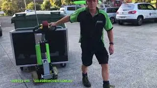 Aluminium Pedestrian Trolley Bin Trailer w Electric Tug
