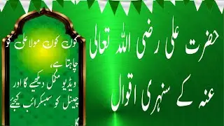 Imam Ali (R۔A) Golden Sayings / Timeless Wisdom For Every Muslim