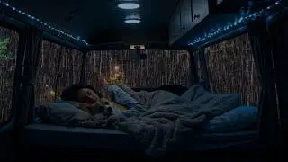 Relaxing Rain & Thunder on Cozy Car ⛈️ Deep Sleep Sounds for Anxiety Relief & Calm Night Ambience