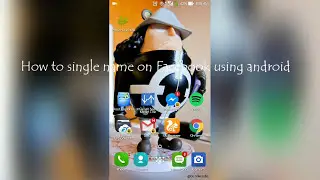 How to single name in Facebook using Android 2021