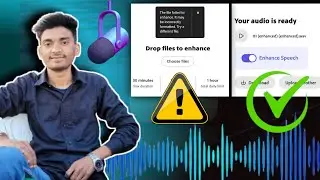 Adobe Podcast Audio Not uploading problem Fix | How to use ? 100% free | (Hindi)