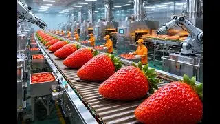Inside a Modern Strawberry Factory | How Strawberries Are Processed at Industrial Scale