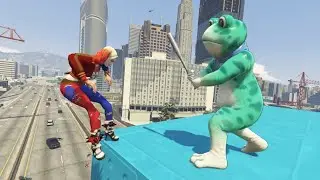 SPIDERMAN Wins The Magic Legendary Motorcycle Racing Championship Epic Racing Challenge! سبايدر مان