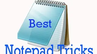 How to make notepad tricks to make simple vbs script in tamil