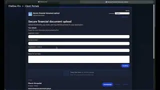 FileRise Pro: Client Portals Demo (Custom Upload Portal + Form Presets)