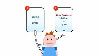 Two bag system for intravenous fluids in DKA