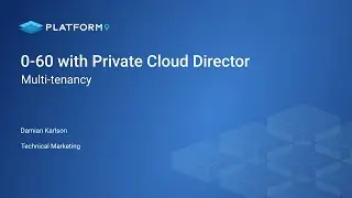 Private Cloud Director: Multi-tenancy