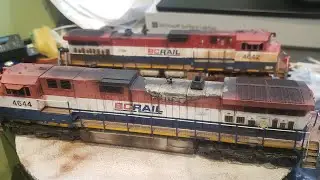 Layout Update, Train Show Bargains, Two Athearn C44-9WLs 4644 & 4642