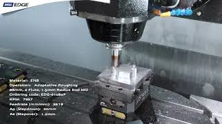 Watch the MSC Edge Radius End Mill Transform EN8 Steel: Smooth Surface Finish Revealed!