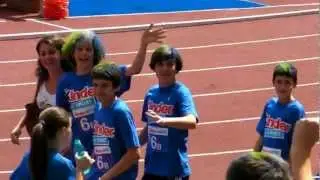 Ingresso allo stadio per la staffetta di Aulla
