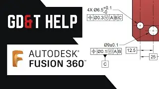 Placing GD&T feature control frames without leaders in Fusion 360