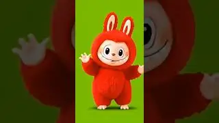 FREE GREEN SCREEN LABUBU RED #labubu