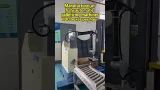 When labor shortages hit, one factory switched to our palletizer. #machine #factory #smartfactory