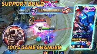 CYCLOPS SUPPORT BUILD 2021 | TOP 1 SUPREME CYCLOPS GAMEPLAY - MLBB