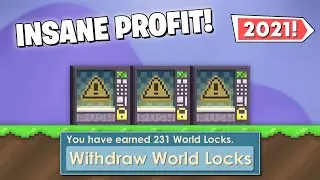 INSANE PROFIT in Growtopia! How to get RICH FAST in 2021! (EASY PROFIT)
