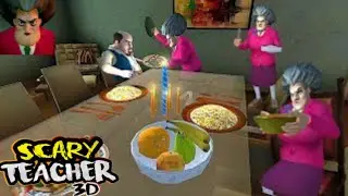 Scary Teacher Special Dinner Date Prank BAD STUDENT nick & tani prank gameplay update