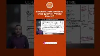 Students After Watching HARD QUESTION Paper in Exams. 😂 #funnyshorts