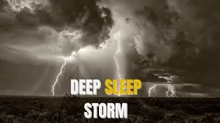 2 Hours Thunderstorm Rain ⚡ Thunder & Lightning | Sleep-Optimized Frequency Ambience