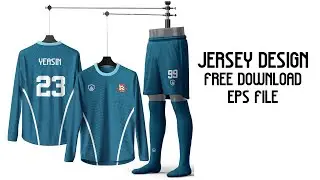 jersey design with free eps file I  EP 72   tutorial in Illustrator | part 72 with free