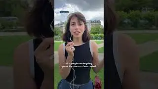 Police violence against Palestinian flag holders in Paris