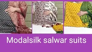 Modal silk salwar suit/ modal silk churidhar 