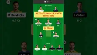 ICC ODI World Cup Warm-Up Match: SA vs AFG Dream11 Team | South Africa vs Afghanistan, GL Team