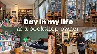 A day in my life as a bookshop owner | morning routine, bookshelving and recommending books