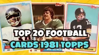 Top 20 1981 Topps Football Cards Highest Priced Sales of PSA 9 and PSA 10 graded cards