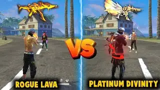 NEW MP5 - PLATINUM DIVINITY VS MP5 - ROGUE LAVA DAMAGE ABILITY TEST | BEST MP5 SKIN IN FREE FIRE