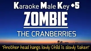 The Cranberries - Zombie | Karaoke Male Key +5‼️♂️