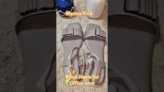 #myntrafinds #officefootwear #blockheels #shorts #Pair with ethnic and western wear #womenfootwear