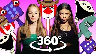 360&deg; VR Sprunki OC Sigma Boy Song Compilation (Cover) | Canada, Hungry Worm, Numberblocks, Alphabet