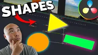 DaVinci Resolve: как создавать фигуры (прямоугольник, круг, треугольник) | Учебное пособие по DaV...