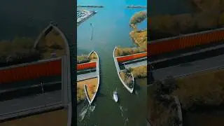 Veluwemeer Aqueduct ⛵🌊Netherlands #shorts #ytshorts #daily #netherlands #travel